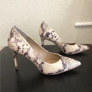 Steve MaddenSnakeskin Patterned Stiletto Heels